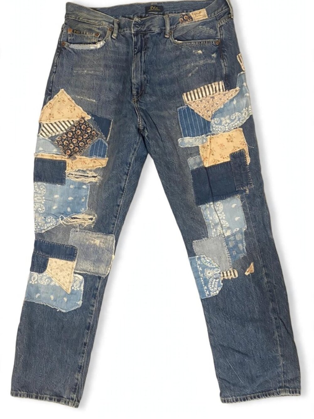Polo Ralph Lauren Avery Boyfriend Patchwork Jeans 32